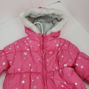 Carter's Pink Star Snowsuit